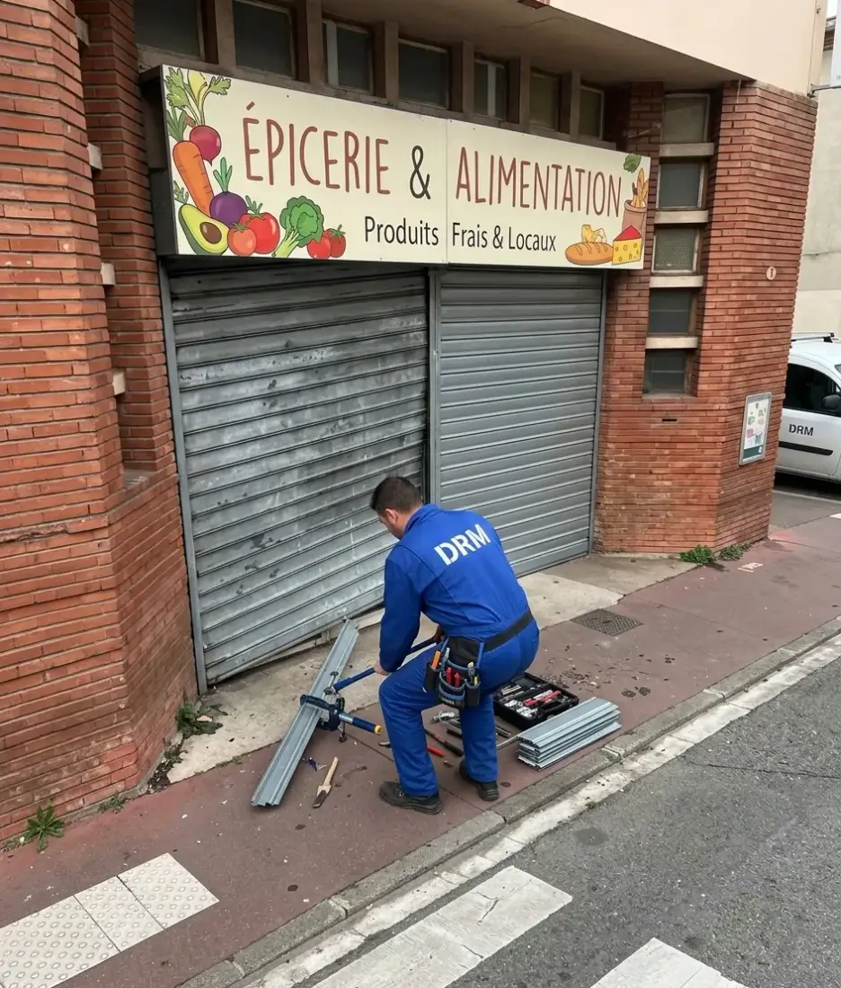 Rideau de boutique débloqué — Rideau métallique à Asnières-sur-Seine Rideau de boutique débloqué — Rideau métallique à Asnières-sur-Seine